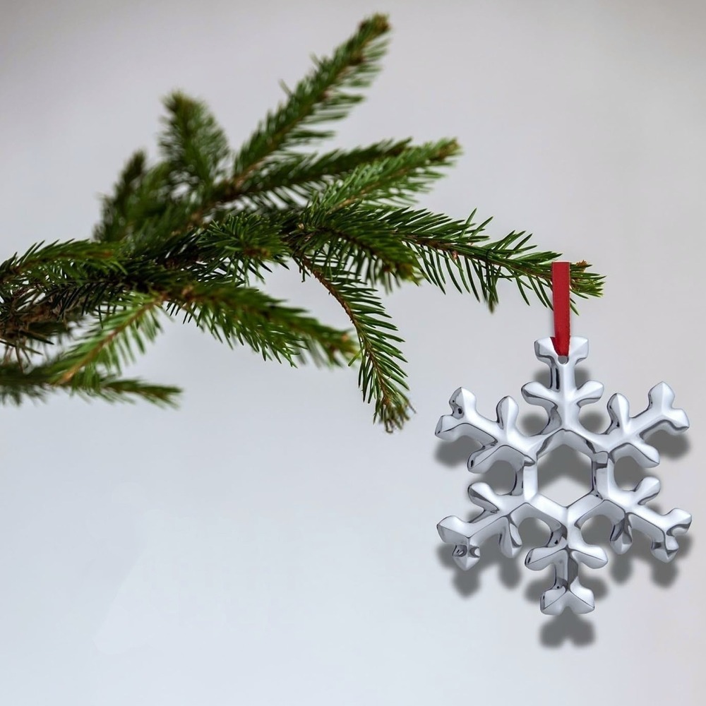 Nambe 2016 Annual Holiday Snowflake Christmas Tree Ornament Decor MT0979 - Picture 2 of 5